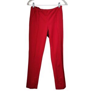 INC International Concepts, Size 4 Red Slim Leg Pants, Side Zipper Closure, NWOT